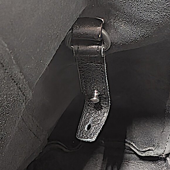 Christopher Kon Black Pebbled Leather Crossbody Large Tote Bag - Conditioned - Picture 8 of 8